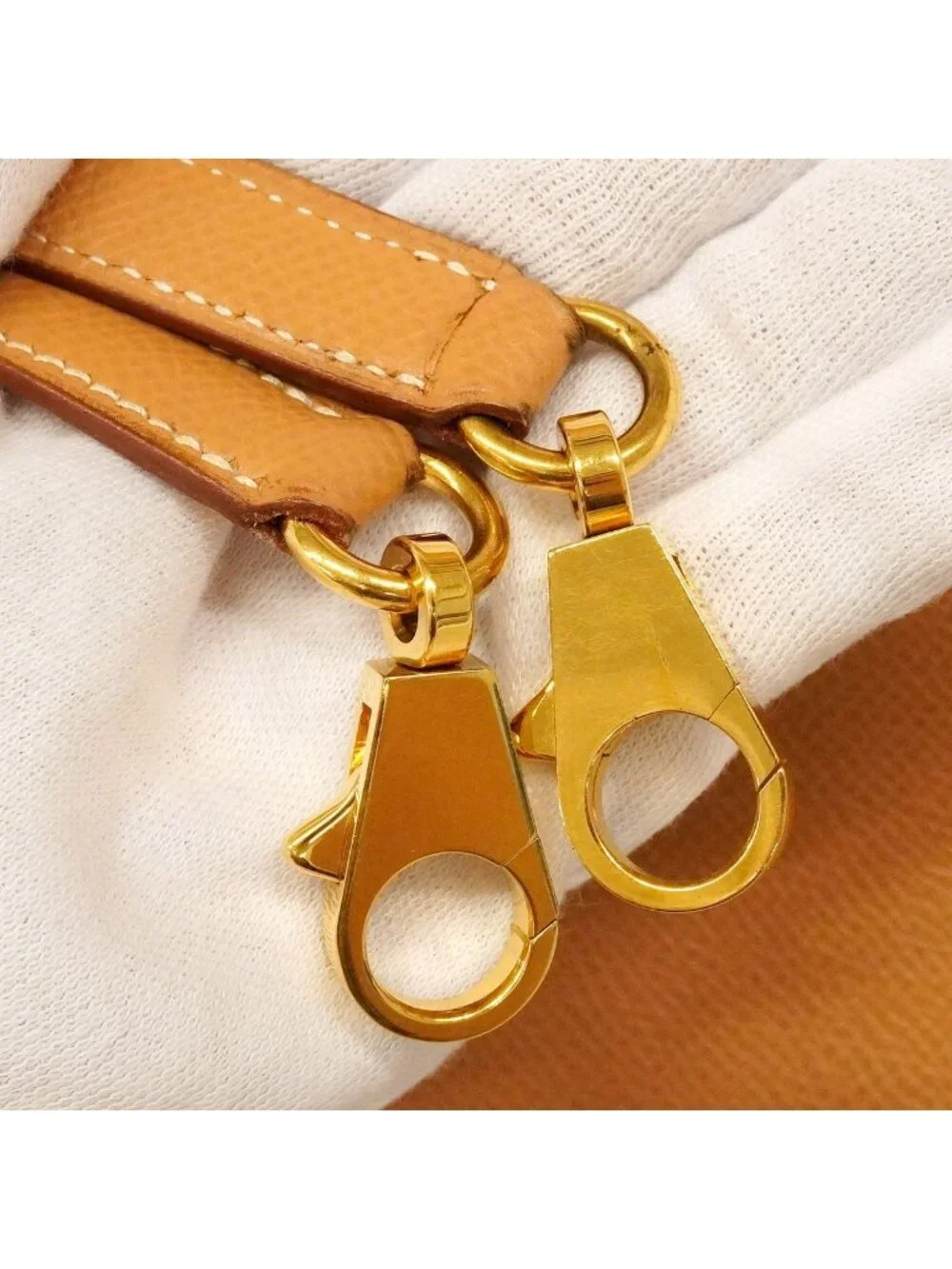 Hermes Handbag Bolide 31 Courchevel Natural Sable Gold 2-Way Bag